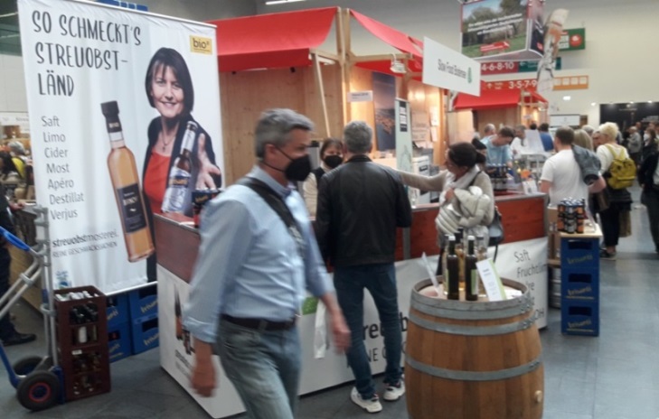 Stand Streuobstmosterei auf Slow Food Messe